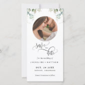 Foto und Grüne Hochzeit speichern das Date-Lesezei (Vorderseite)