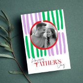 Foto und handGezeichnet Streifen farbenfroher Vate Karte