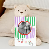 Foto und handGezeichnet Streifen farbenfroher Vate Karte