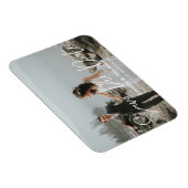 Foto und Handschrift Typografie Save the Date H Magnet (Rechte Seite)