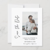 Foto und Handtypografie Save the Date (Vorderseite)