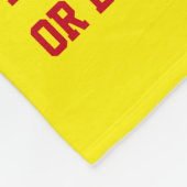 Foto und Ihre Text-Geschenke für Softball-Trainer Fleecedecke (Ecke)