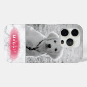 Foto und Imitate für Haustiere, rosafarben Case-Mate iPhone Hülle (Rückseite (Horizontal))