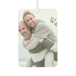 Foto und Initialen Personalisierte Herzform Autolufterfrischer