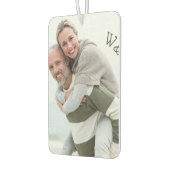 Foto und Initialen Personalisierte Herzform Autolufterfrischer (Links)