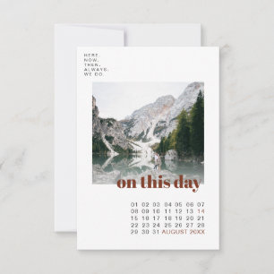 Foto und Kalender Einfache Typografie Save the D