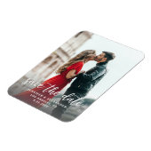 Foto und Kalligrafie 1 - Save the Date leichter Magnet (Linke Seite)