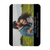 Foto und Kalligrafie 3 Mod Save the Date Magnet (Vertikal)