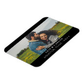 Foto und Kalligrafie 3 Mod Save the Date Magnet (Linke Seite)