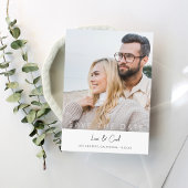 Foto und Kalligrafie 5 MOD V Save the Date Einladung