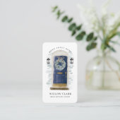 Foto und Logo an der Vordertür für Wasserfarben Visitenkarte (Stehend Vorderseite)