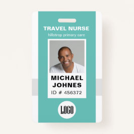 Foto und Logo des Pflegepersonals Abzeichen Ausweis