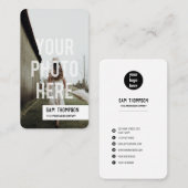 Foto- und Logo-Symbole für soziale Medien Visitenkarte (Vorne/Hinten)