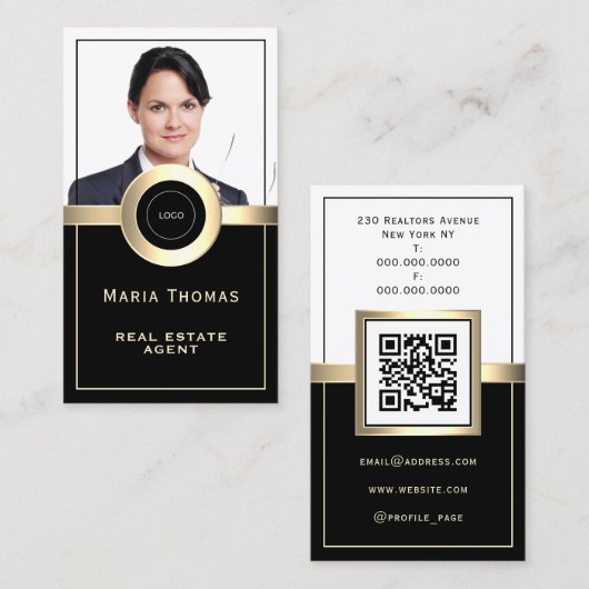 Foto und Logo Visitenkarte (Vorne/Hinten)