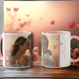 Foto und Meldung in sanften Farben Tasse