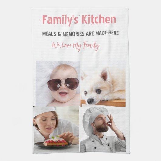 Foto und moderne Typografie Küchentücher (Vertikal)