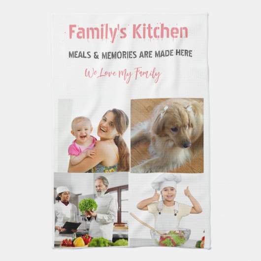 Foto und moderne Typografie Küchentücher (Vertikal)