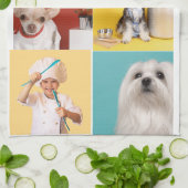 Foto und moderne Typografie Küchentücher (Gefaltet)