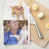 Foto und moderne Typografie Küchentücher (Viertel Falte)