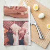 Foto und moderne Typografie Küchentücher (Viertel Falte)