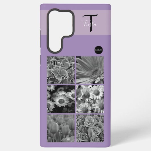 Foto und Monogram Handy Fall HAMbyWG Samsung Galaxy Hülle (Rückseite)