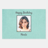 Foto und Monogramm Geschenkpapier Set (Vorderseite 3)