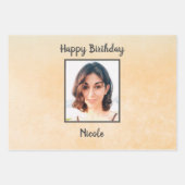 Foto und Monogramm Geschenkpapier Set (Vorderseite 2)