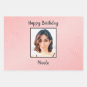 Foto und Monogramm Geschenkpapier Set (Vorderseite)