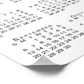 Foto und Name 2020 Kalender für Neugeborene Poster (Ecke)