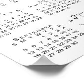 Foto und Name 2021 Kalender für Neugeborene Poster (Ecke)