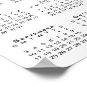 Foto und Name 2023 Kalender für Neugeborene Poster (Ecke)