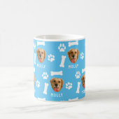 Foto und Name Blau für Hunde Kaffeetasse (Mittel)