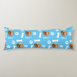 Foto und Name Blau für Hunde Seitenschläferkissen