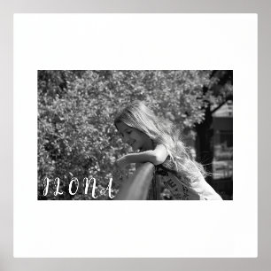 Foto und Name Border Gold oder Silber F Foliendrucke