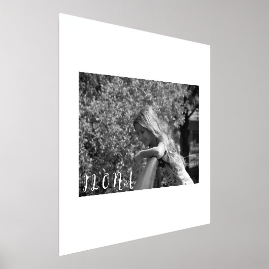 Foto und Name Border Gold oder Silber F Foliendrucke (Ablage )