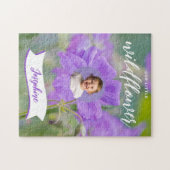 Foto und Name der lila Wildblume für Kid Puzzle (Horizontal)