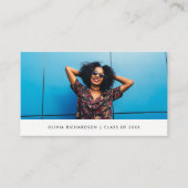 Foto und Name des Beruflichen Abschlusses Telefonnummerkarte (Vorderseite)