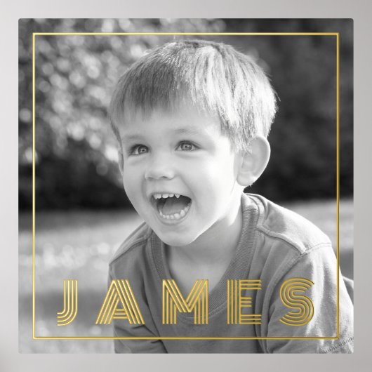 Foto und Name des dünnen Grenzgolds oder silber Foliendrucke (Vorderseite)