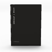 Foto und Name des Ehepaares (Vorderseite)