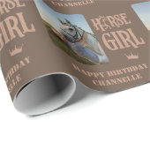 Foto und Name des Girl-Wrapping-Papiers Geschenkpapier (Rolleneckpunkt)