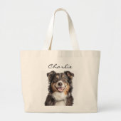 Foto und Name des Hauses Jumbo Stoffbeutel (Vorne)