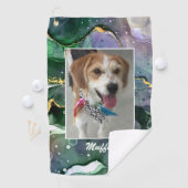 FOTO und Name des Heimtieres oder des Kindes, Tint Golfhandtuch (Insitu)