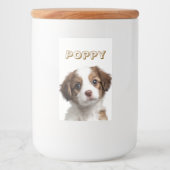 Foto und Name des Lebensmittelbehälters für benutz Lebensmitteletikett (Vorderseite)