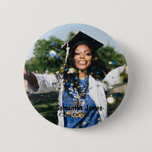 Foto und Name des personalisierten Abschlusses Button