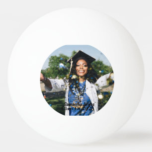 Foto und Name des personalisierten Abschlusses Tischtennisball