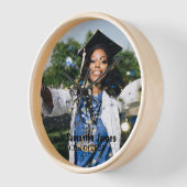 Foto und Name des personalisierten Abschlusses Uhr (Winkel)