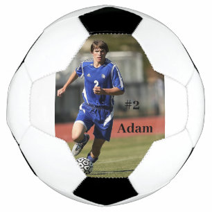 Foto und Name des personalisierten Fußballspielers Fußball