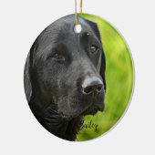 Foto und Name des personalisierten Hauses Keramik Ornament (Links)