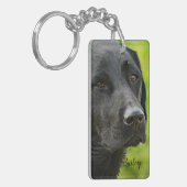 Foto und Name des personalisierten Hauses Schlüsselanhänger (Vorderseite links)