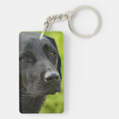 Foto und Name des personalisierten Hauses Schlüsselanhänger (Rückseite)